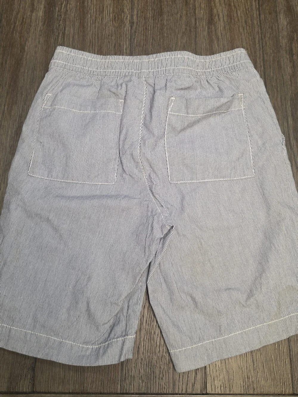 Gap Kids XL Size 12 Pull On Drawstring Railroad Stripe Pinstripe Shorts